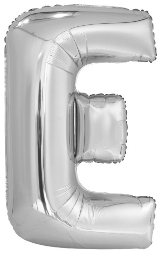 Amscan letterballon e folie 114 cm zilver