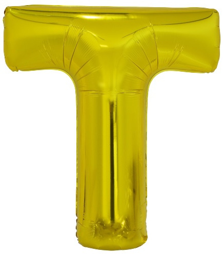 Amscan letterballon t folie 86 cm goud