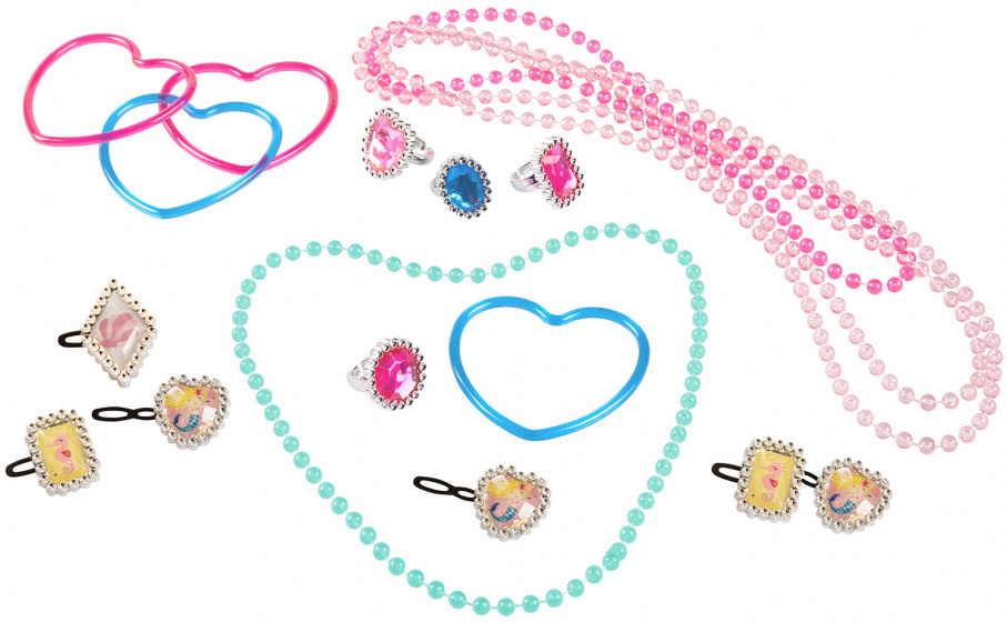 Amscan sieraden zeemeermin kunststof multicolor 24 stuks