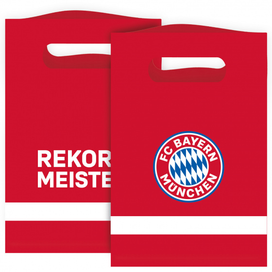 Amscan Distribučné vrecia Bayern Mníchov 16x24 cm papierová červená 8 kusov