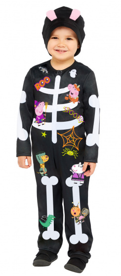 Amscan kostra kostýmu Peppa Pig junior black mt 4-6 rokov