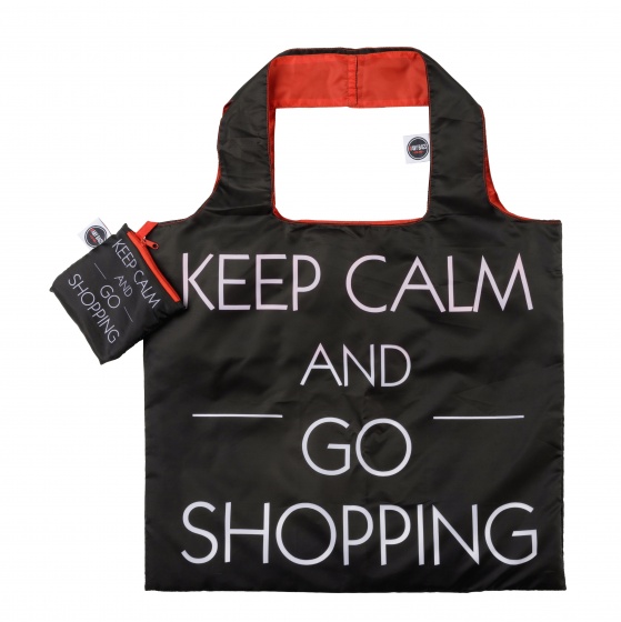 foldable shopper Keep Calm 48 cm black
