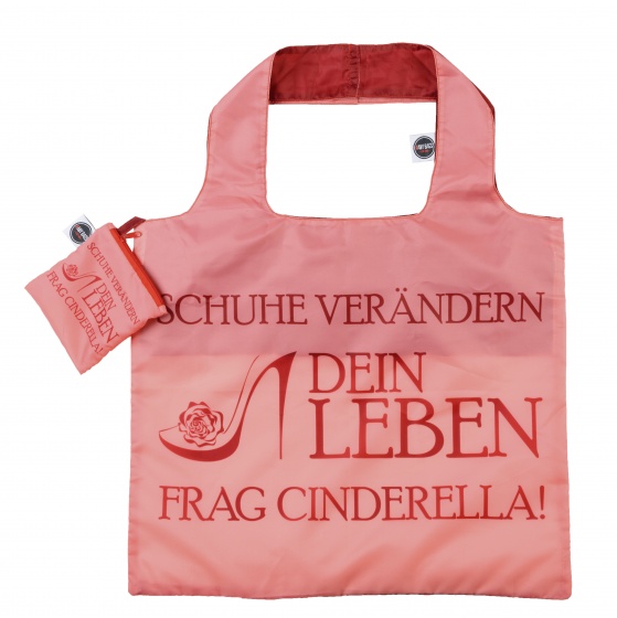 foldable shopper pump 48 cm pink
