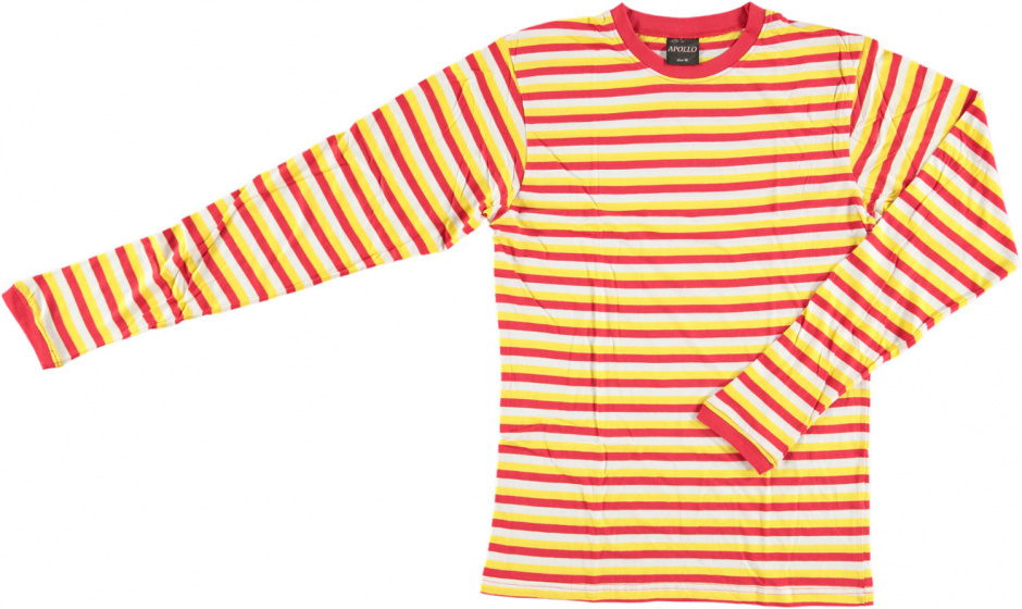 Apollo Košeľa Stripes junior bavlna červená/biela/žltá veľkosť 128/140