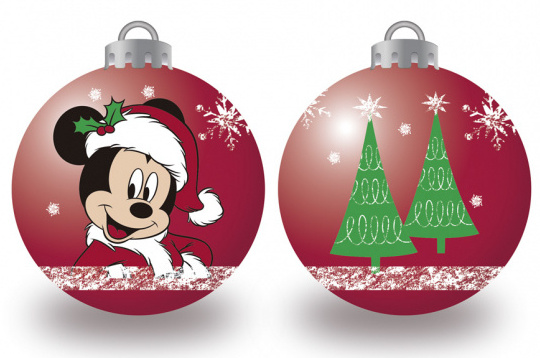 Arditex vianočné ozdoby Mickey Mouse 6 cm červené 10 kusov