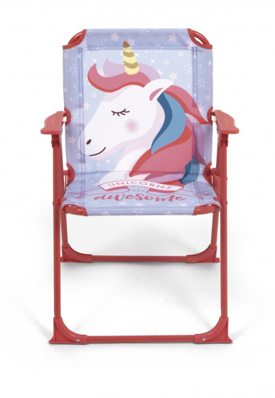 Arditex klapstoel unicorn junior 53 cm polyester roze/blauw