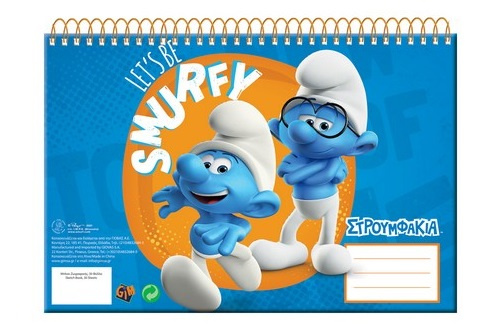 Arditex notitieboek smurfen a4 ringband blauw 30 vellen