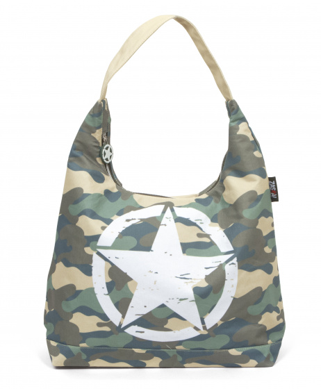 Arditex plážová taška Military 52 x 17 cm plátno armádne zelené
