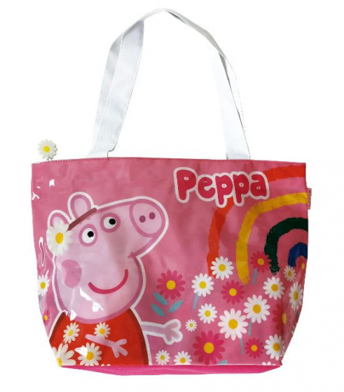 beach bag Peppa Pig junior 48 x 32 cm PVC/polyester pink