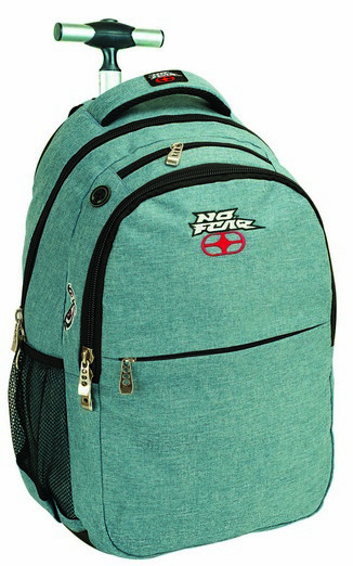No Fear trolley rugzak 30 liter 48 x 33 cm polyester groen