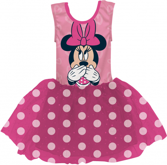 Arditex šaty do šiat Minnie Mouse dievčatká ružová mt 4-6 rokov