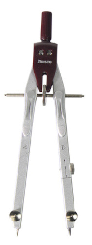 Aristo rýchloupínač Geo College 17 cm oceľ strieborná/čierna
