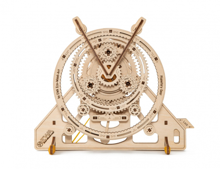 Eco-Wood-Art Eco wood art 3d puzzel planetary gear 11,8 x 24 cm hout 153 stuks