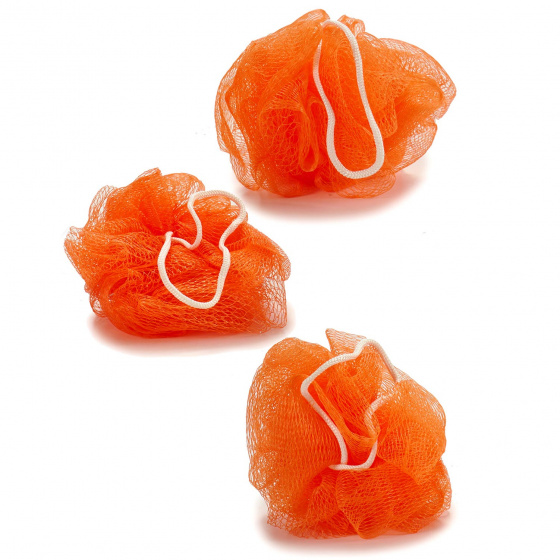 Arte Regal špongia do kúpeľa 9 cm syntetická oranžová 3 kusy