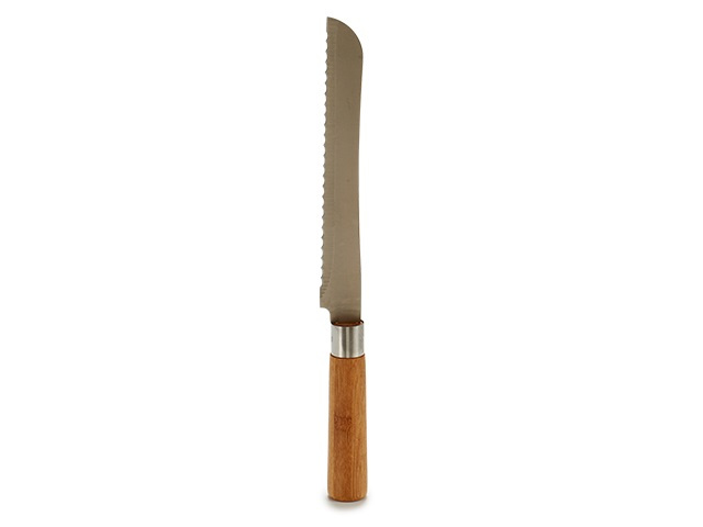 Arte Regal broodmes BigBuy Home 32 cm staal zilver/bruin Arte Regal broodmes BigBuy Home 32 cm staal zilver/bruin