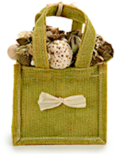 Arte Regal aranžmán zo sušených kvetov 15,5 x 13 x 21 cm textilná zelená