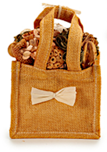 Arte Regal aranžmán zo sušených kvetov 15,5 x 13 x 21 cm textil oranžová