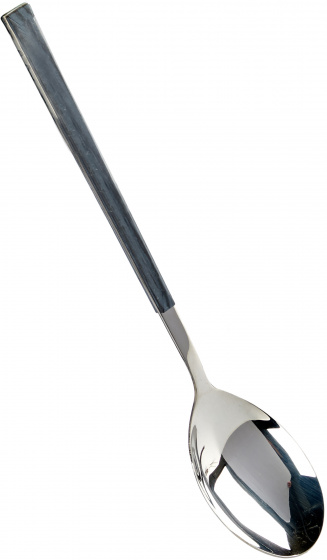 Arte Regal kuchynská lyžica 21 x 4,3 x 2 cm nerez/drevo strieborná/sivá