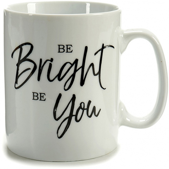Arte Regal hrnček na kávu Be Bright 400 ml porcelánový biely