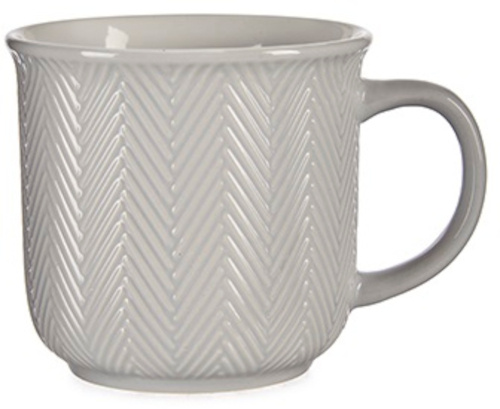 Arte Regal hrnček na kávu 460 ml porcelán sivý
