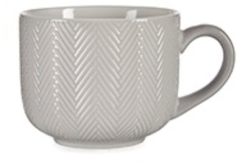 Arte Regal hrnček na kávu 570 ml porcelán sivý