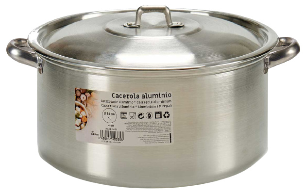 Arte Regal varič 5 litrov 24 cm hliník strieborný