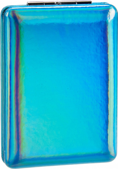 Arte Regal kozmetické zrkadlo metalické 8,5 x 6,2 cm sklenené modré