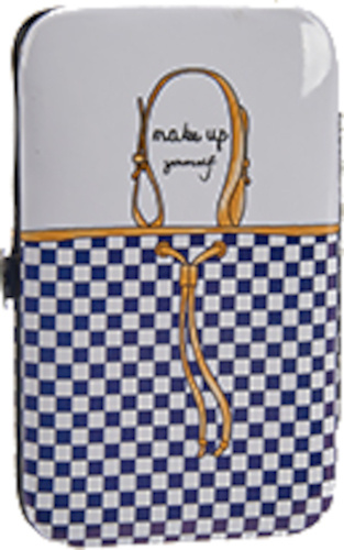 Arte Regal manicure set 8 x 12,5 cm steel white/blue/brown 8-piece