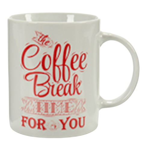 Arte Regal hrnček Strong 350 ml porcelán bielo/červený