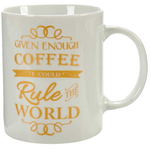 Arte Regal hrnček Morning 350 ml porcelán bielo/zlat