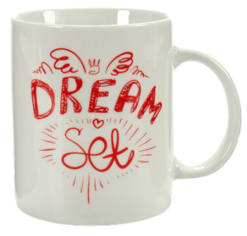 Arte Regal hrnček Reality 350 ml porcelán bielo/červený