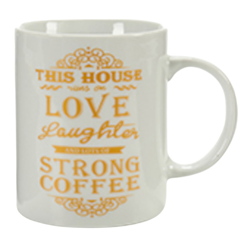 Arte Regal hrnček Morning 350 ml porcelán bielo/zlat