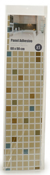 Arte Regal samolepka na stenu vzor dlaždice 60 x 90 cm béžová