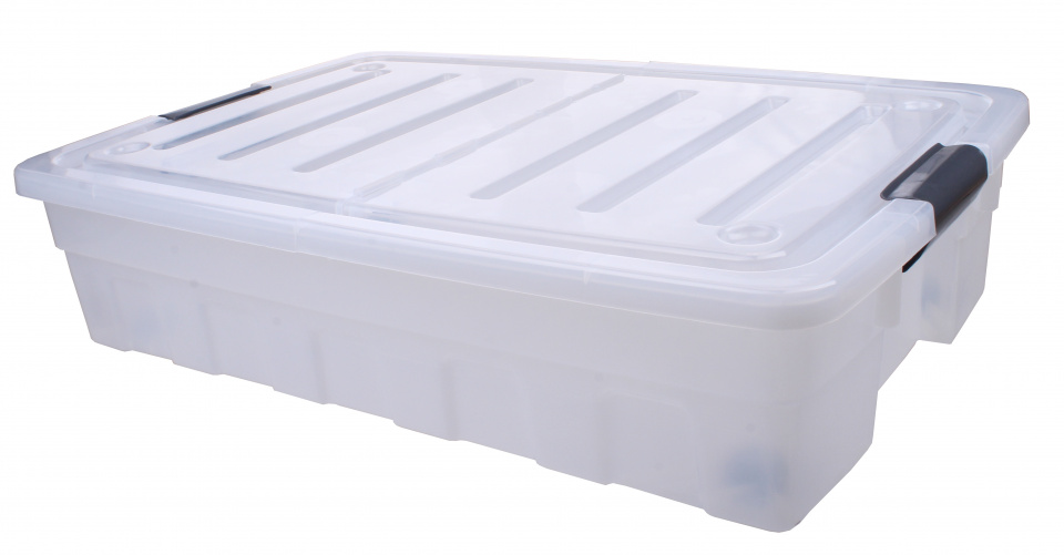 Arte Regal úložný box 60 litrov 72 x 46 cm transparent/antracit