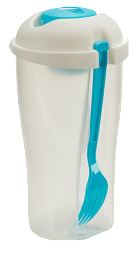 Arte Regal šalátová misa 500 ml 19,5 cm modrá/priehľadná 3diel