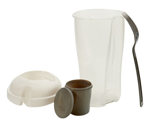 Arte Regal šalátová misa 500 ml 19,5 cm šedá/priehľadná 3diel