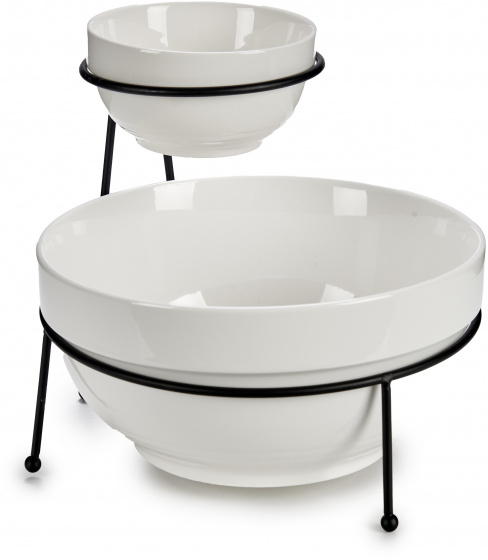 Arte Regal misky 20 x 23 cm porcelánové biele 3dielne