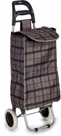 Arte Regal kockovaný vozík 18,5 x 36 x 96 cm polyester tmavohnedý