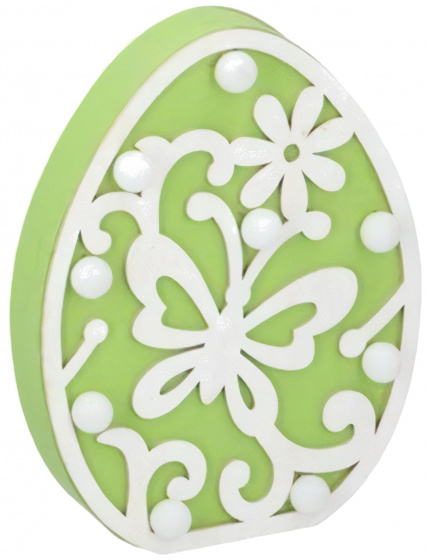 Arti Casa dekoračné osvetlenie Egg led 18 cm drevo zelené