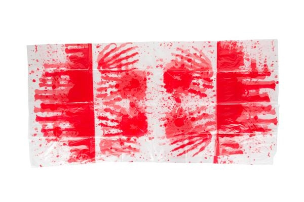 Arti Casa obrus krv ruky 137 x 274 cm biela/červená