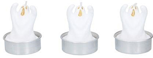 Arti Casa čajové sviečky halloween 3,8 cm ghost white 3 kusy