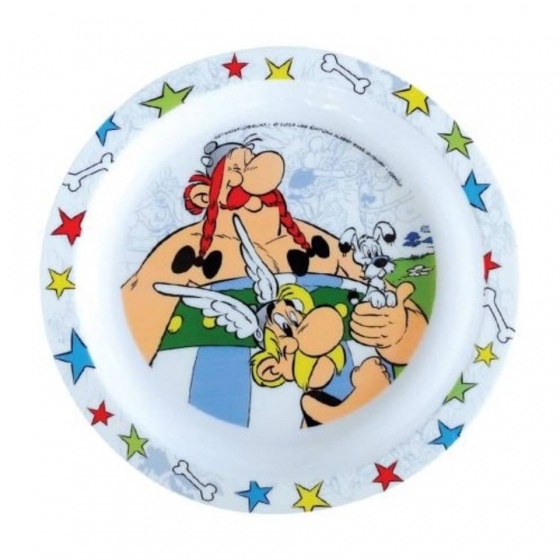 Asterix & Obelix bord kunststof 22 cm wit