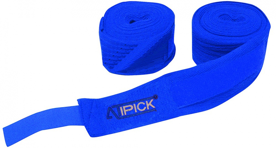 boxing bandage 5 m x 5 cm cotton/velcro blue