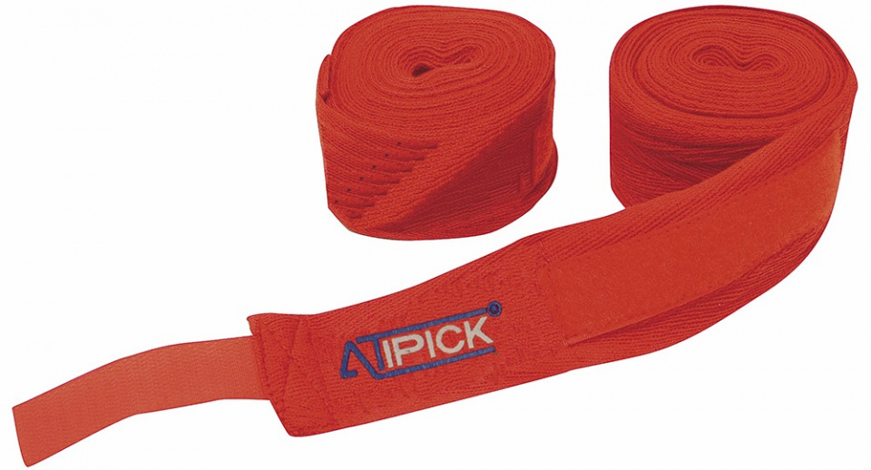 boxing bandage 5 m x 5 cm cotton/velcro red