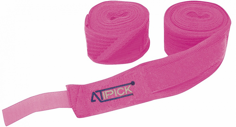 boxing bandage 5 m x 5 cm cotton/velcro pink