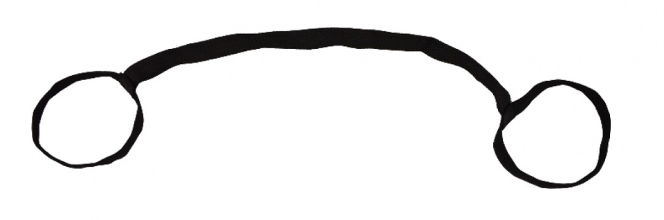 yoga mat carrying cord ylon black