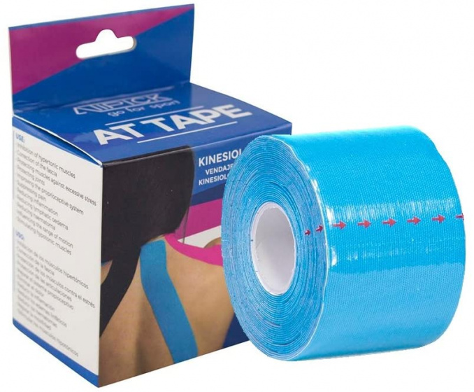 kinesio tape 5 m x 5 cm cotton/spandex blue