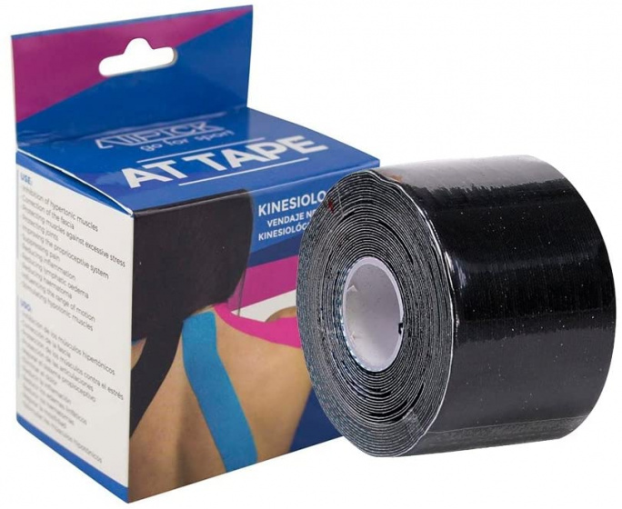 kinesio tape 5 m x 5 cm cotton/spandex black