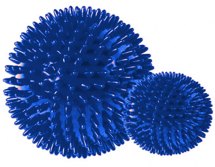 massage ball Spiky 10 cm PVC blue