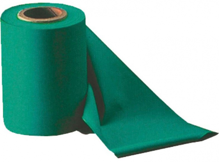 resistance tape roll medium 15 meter latex green